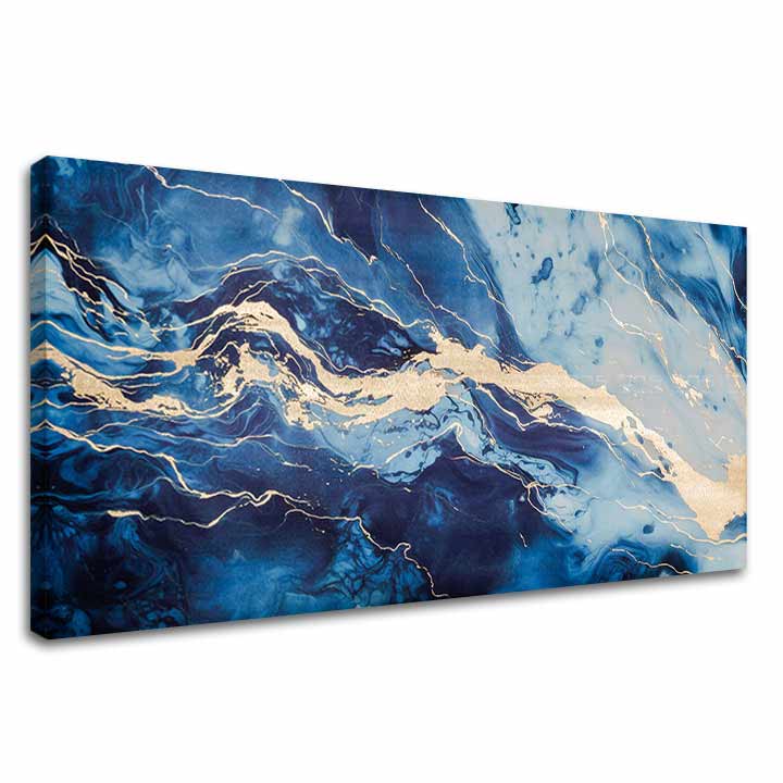 Zlati dotik na platnu Abstract Sea Vision - slika 2