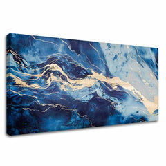 Zlati dotik na platnu Abstract Sea Vision - slika 2