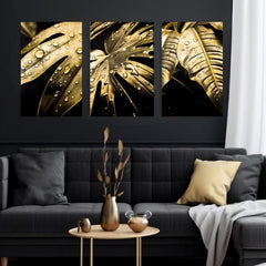 Zlati dotik na platnu Ples zlatih listov | različne dimenzije