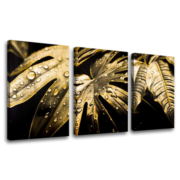 Zlati dotik na platnu Ples zlatih listov | različne dimenzije