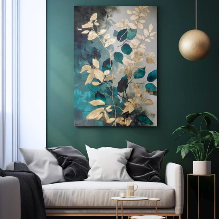 Zlati dotik na platnu Šepet narave | različne dimenzije