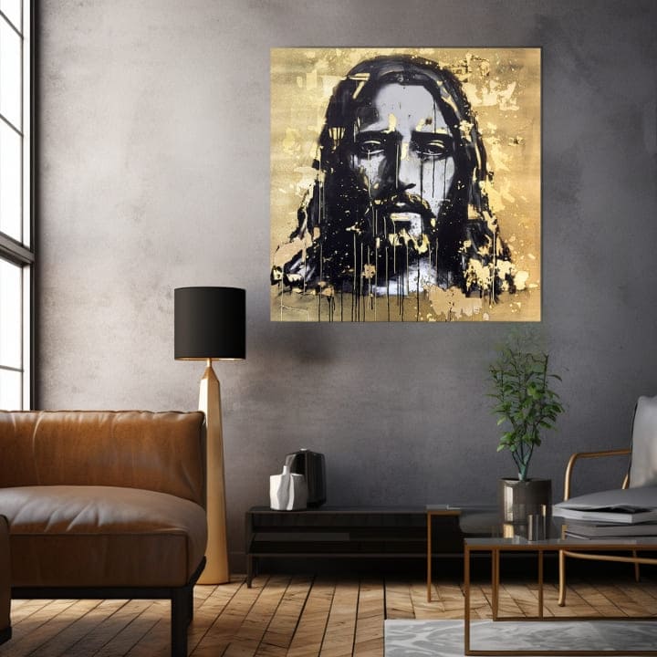 Zlati dotik na platnu Nebeški pogled | različne dimenzije