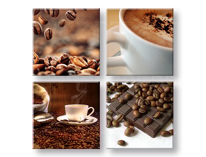 Stenska slika COFFEE TIME 40x40 cm