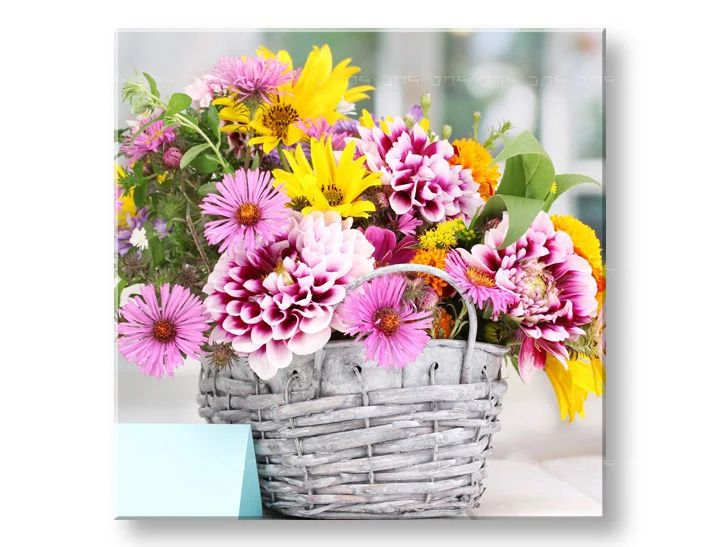 Stenska slika Cvetje Popust 60 % 30X30 cm