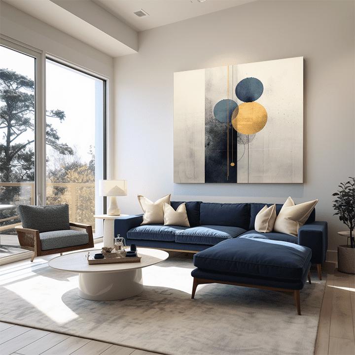 Narava na platnu Harmonično gibanje 100x100 cm