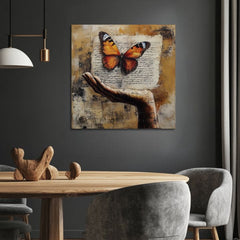 Vintage slika metulja - ljubezenska zgodba