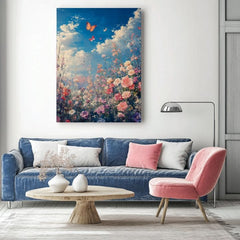 Slikanje metuljev na cvetočem travniku - barvita eleganca - slika 4