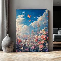 Slikanje metuljev na cvetočem travniku - barvita eleganca - slika 5