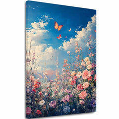 Slikanje metuljev na cvetočem travniku - barvita eleganca - slika 2