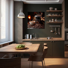 Slike kave za kuhinjo Nastajajoča narava s kavo | različne dimenzije