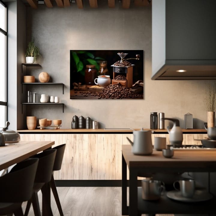 Poslikave kave za kuhinjo Okus svobode | različne dimenzije