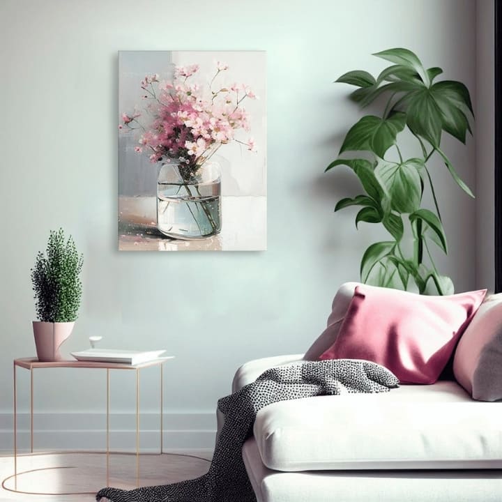 Oblikovanje dekoracije na platnu Nežna eleganca 40x50 cm - slika 2