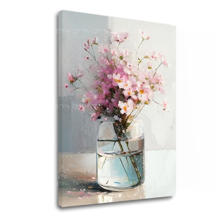 Oblikovanje dekoracije na platnu Nežna eleganca 40x50 cm