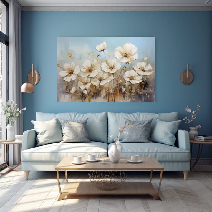 Cvetlični svet na platnu Umetnost narave 120x80 cm