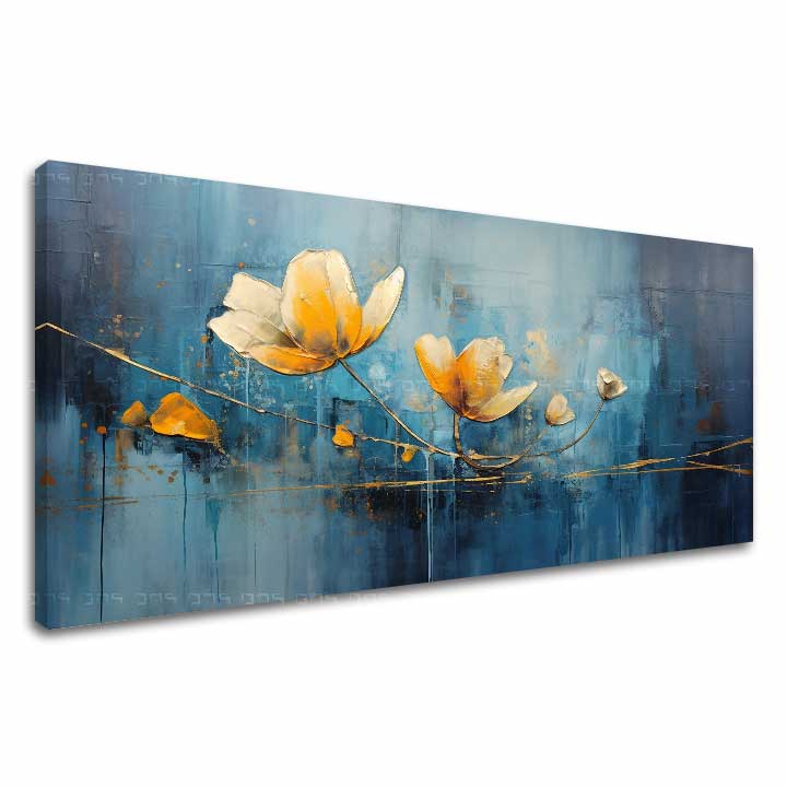 Brezčasna eleganca na platnu Zlati dotik veselja | različne dimenzije