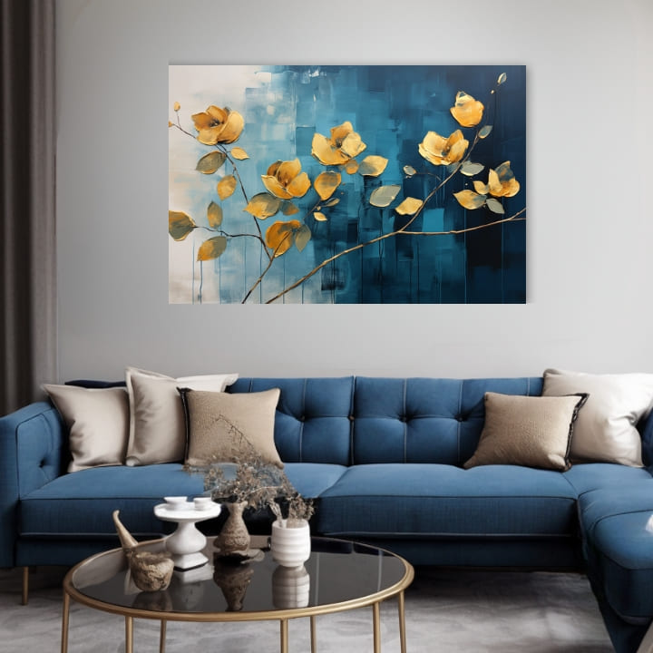 Brezčasna eleganca na platnu Abstraktno cvetje v sodobnem svetu | različne dimenzije