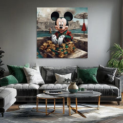 Platneni tisk - Mickey Mouse v razkošju | različne velikosti