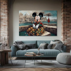 Platneni tisk - Rich Mickey Mouse | različne velikosti