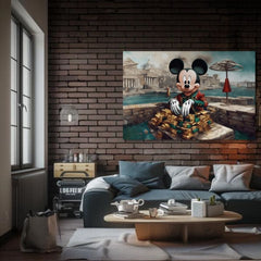 Platneni tisk - Rich Mickey Mouse | različne velikosti