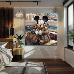 Slika na platnu - Mickey Mouse na počitnicah | različne dimenzije
