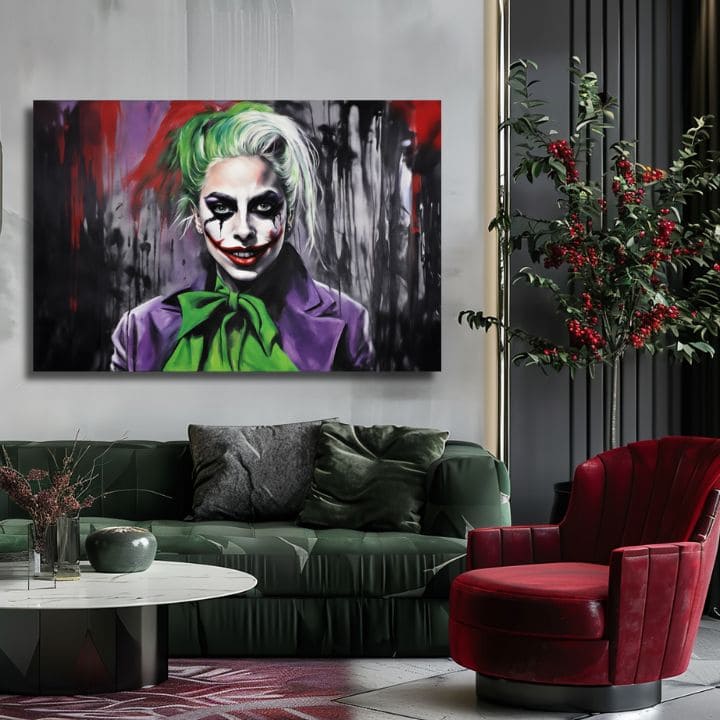 Slika na platnu - Joker Poker Face | različne dimenzije