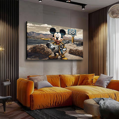 Slika na platnu - Guitarist Mickey Mouse | različne dimenzije