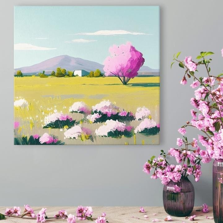 Pokrajina na platnu Poletna pravljica | različne dimenzije