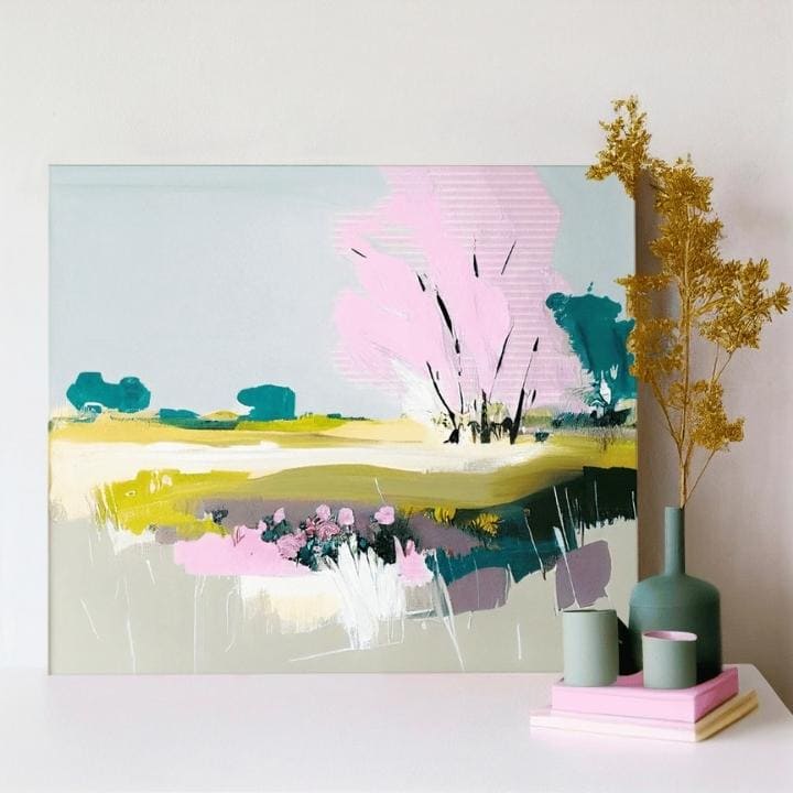 Pokrajina na platnu Abstraktni dan v naravi | različne dimenzije