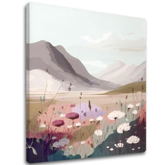 Pokrajina na platnu Dolina gora 80X80 CM