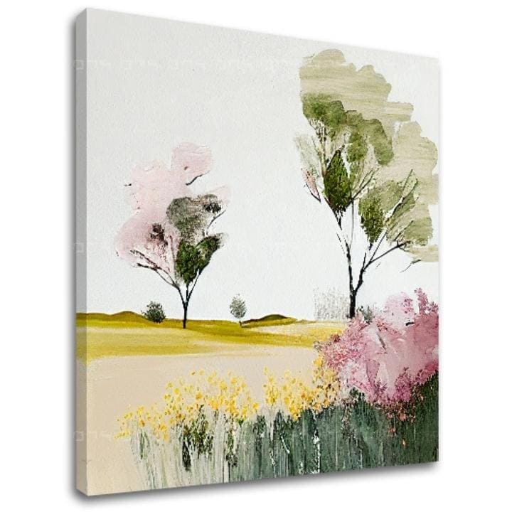 Pokrajina na platnu Poslušanje tišine pokrajine Popust 30 % 50x50 cm