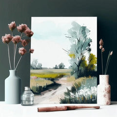 Pokrajina na platnu Pot do boljšega življenja | različne dimenzije