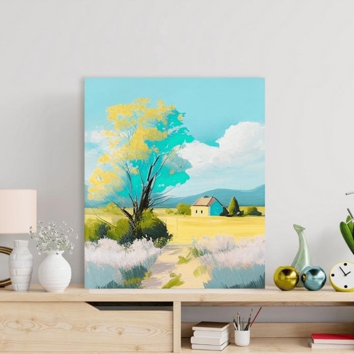 Pokrajina na platnu Pokrajina v popolni tišini | različne dimenzije