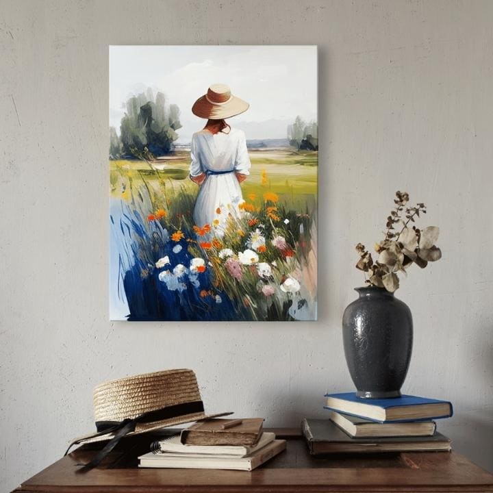 Pokrajina na platnu Iskanje tišine v naravi 70X100 cm