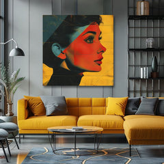 Slika na platnu Audrey Hepburn - Elegantna ikona