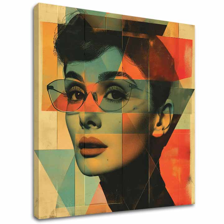 Audrey Hepburn slika na platnu - Nepozabna lepota