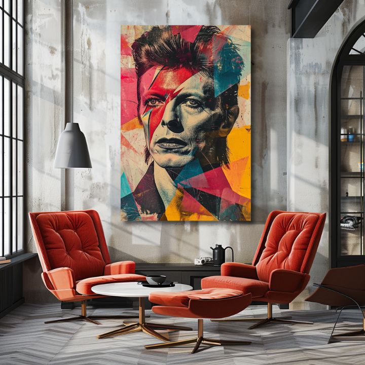 David Bowiejeva slika na platnu - Upornik z dušo umetnika