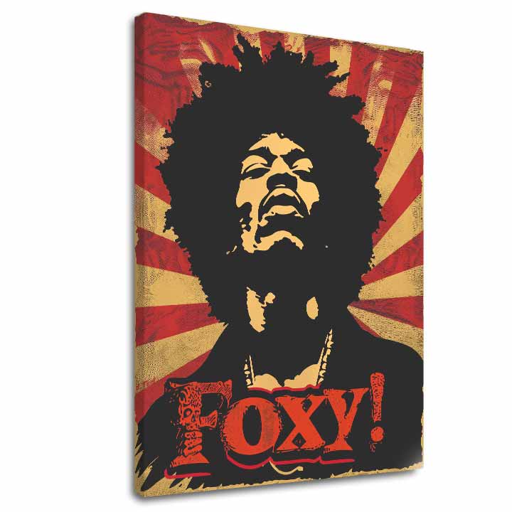 Jimi Hendrix slika na platnu - Legenda zvoka