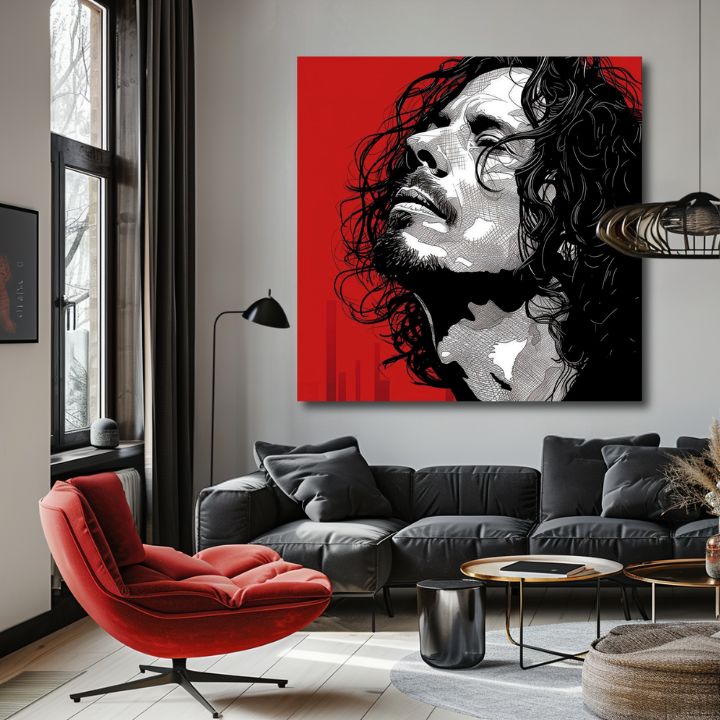 Chris Cornell slika na platnu - Rock Passion