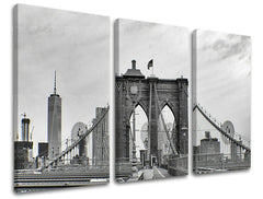 3-delna stenska poslikava MESTO / NEW YORK