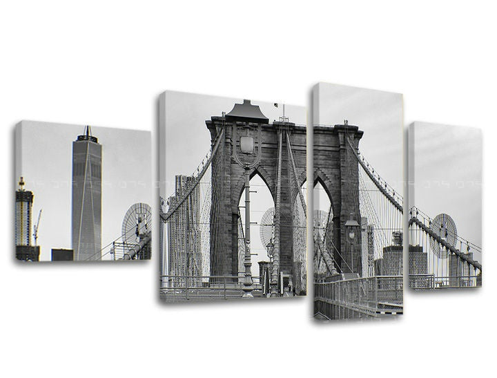 4-delna stenska poslikava MESTO / NEW YORK