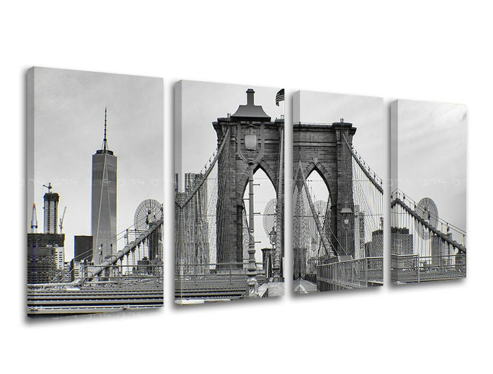 4-delna stenska poslikava MESTO / NEW YORK