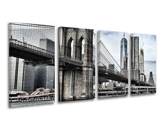 4-delna stenska poslikava MESTO / NEW YORK