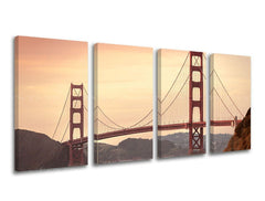 Štiridelna stenska poslikava MESTO / SAN FRANCISCO