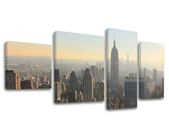 4-delna stenska poslikava MESTO / NEW YORK