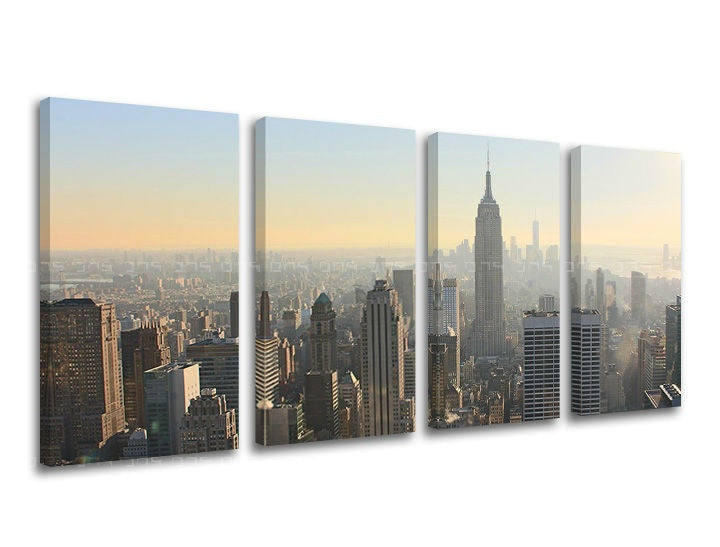 4-delna stenska poslikava MESTO / NEW YORK