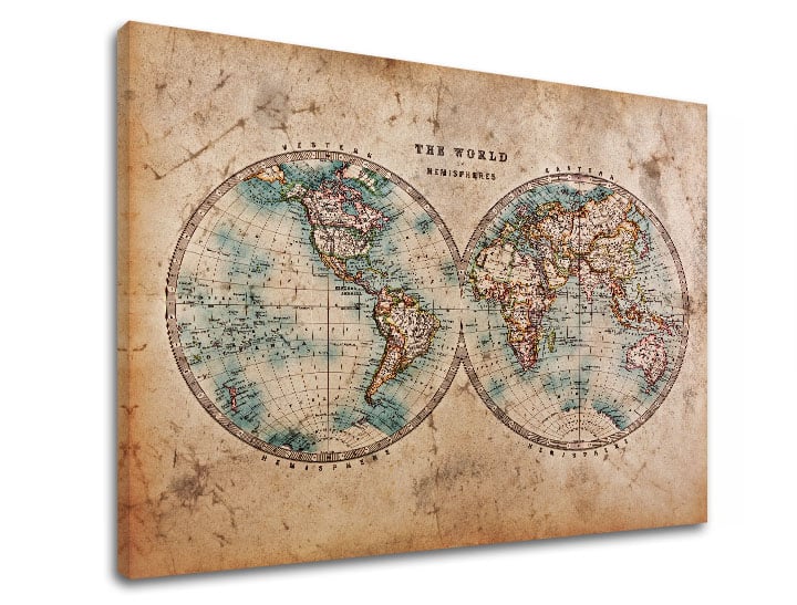 Stenska umetnina MAPS_002 Popust 40% 40X60 cm