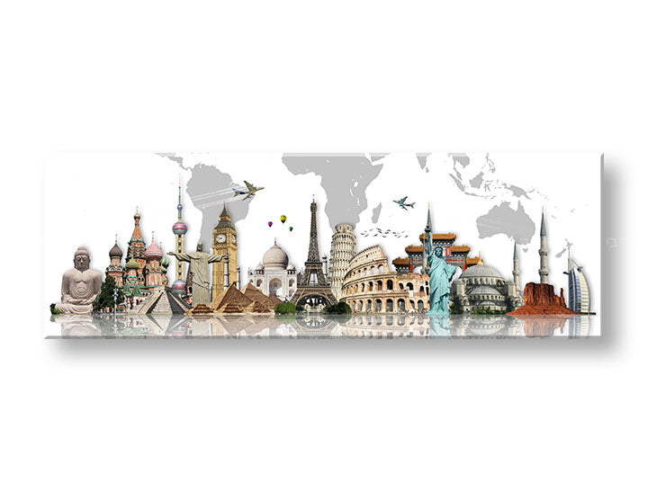 Stenska slika MAPS_004 30x90 cm