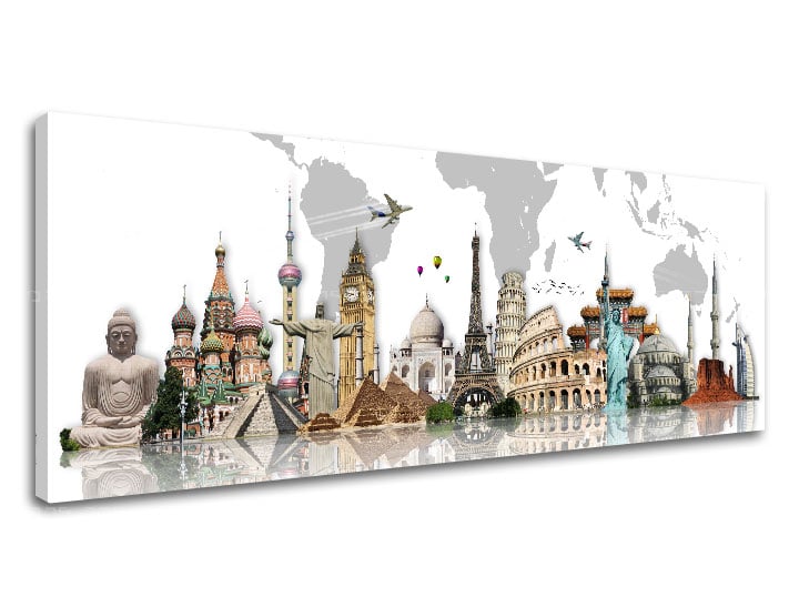 Stenska slika MAPS_004 30x90 cm