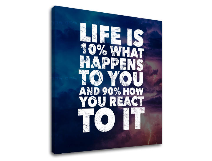 Motivacijska stenska slika o življenju_001 30x30 cm