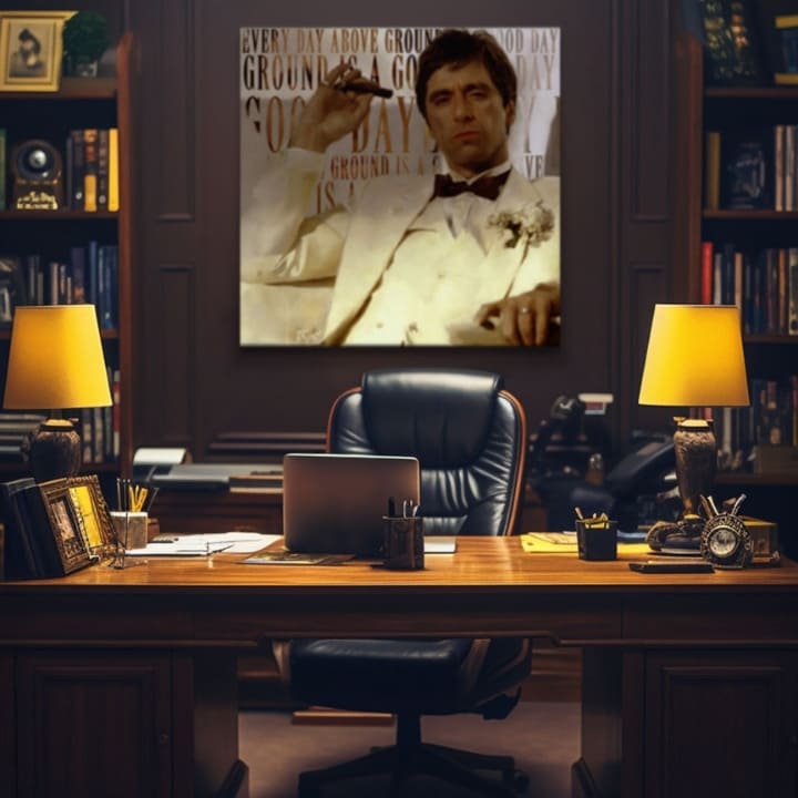 Scarface slika na platnu Vsak dan nad zemljo je dober dan - slika 4